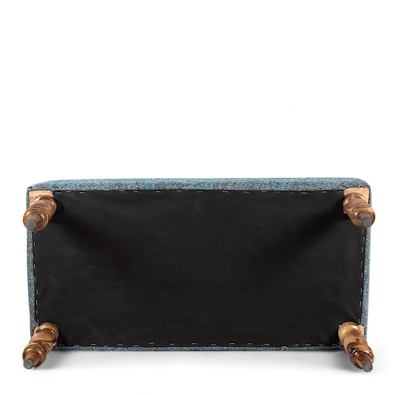 Dexon Sheesham Wooden Bench - Blue media 6