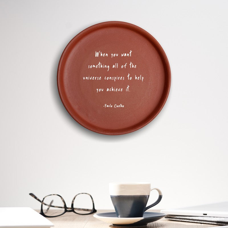 Manifest Magic Terracotta Wall Plate
