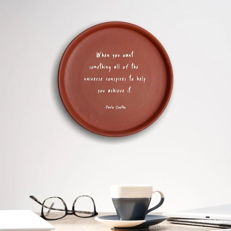 Manifest Magic Terracotta Wall Plate media 1