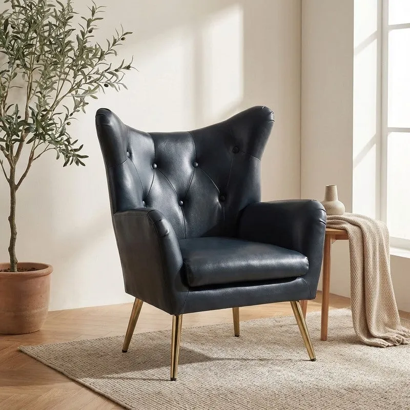 Urbano Neem Wood Lounge Chair - Black media 1