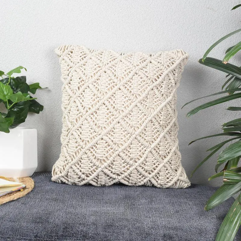 Quva Macrame Cushion Cover media 2