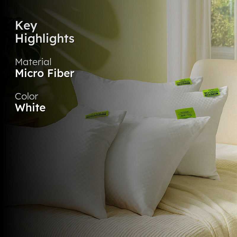 Nimbus Mist Microfiber Pillow Filler - Set Of Four media 2