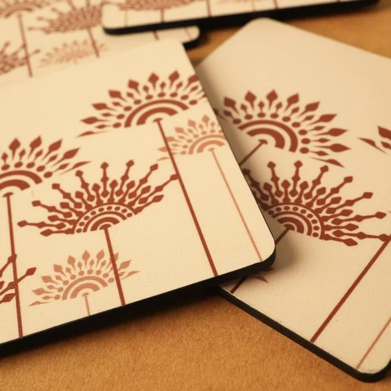 Vadana Floral Coaster - Set Of Six media 5