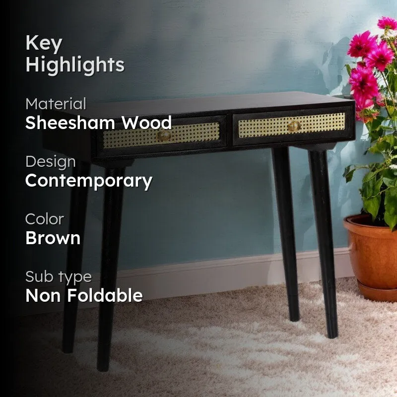 Wirox Sheesham Wooden Table - Brown media 2