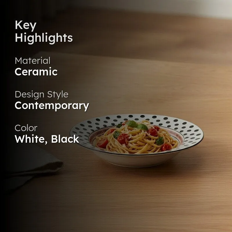 Taste Charm Ceramic Pasta Plate media 2