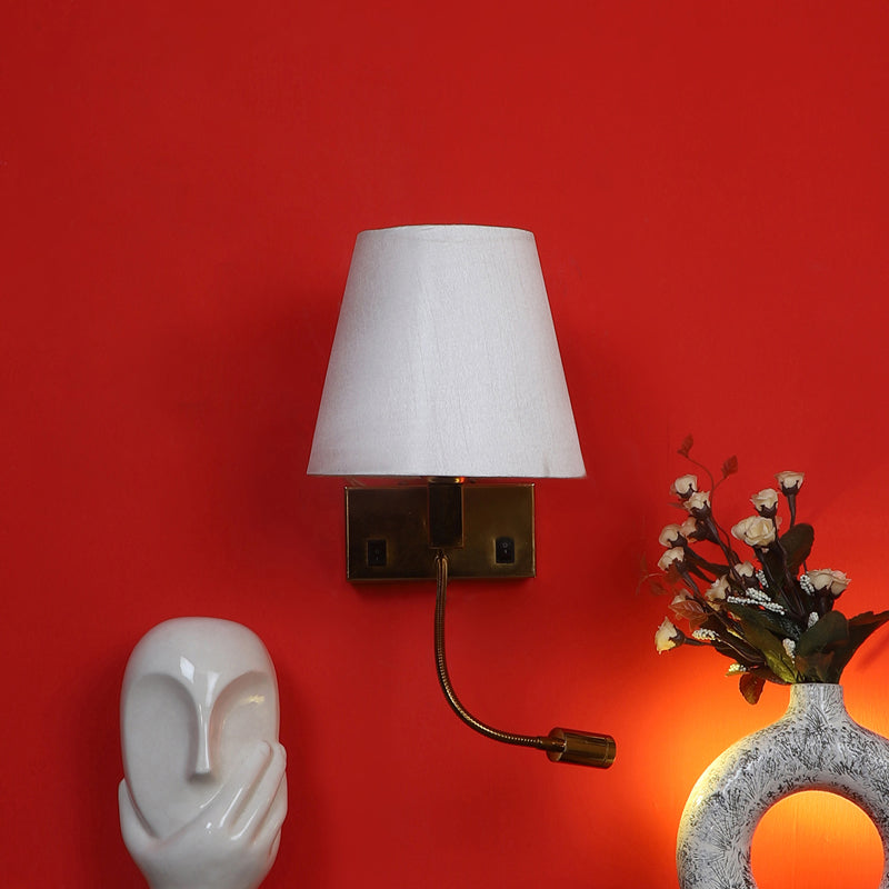 Nairobi Cotton Wall Lamp With Iron Base image 4