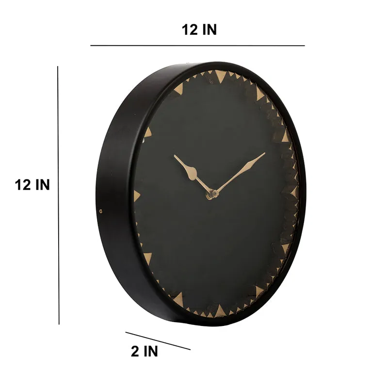 Tick-Tock Wall Clock - Black & Gold media 6
