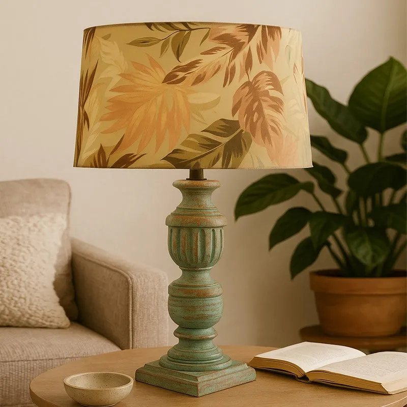 Tropical Glow Wooden Table Lamp media 3