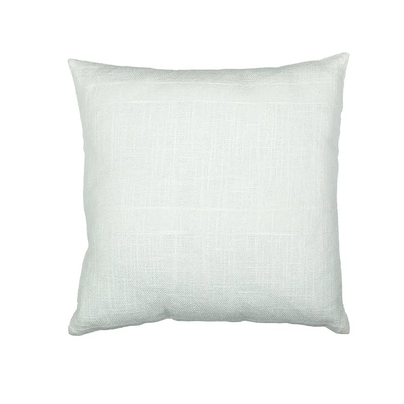 Scandi Soft Solid Cotton Cushion Cover (White) - Set Of Two media 4