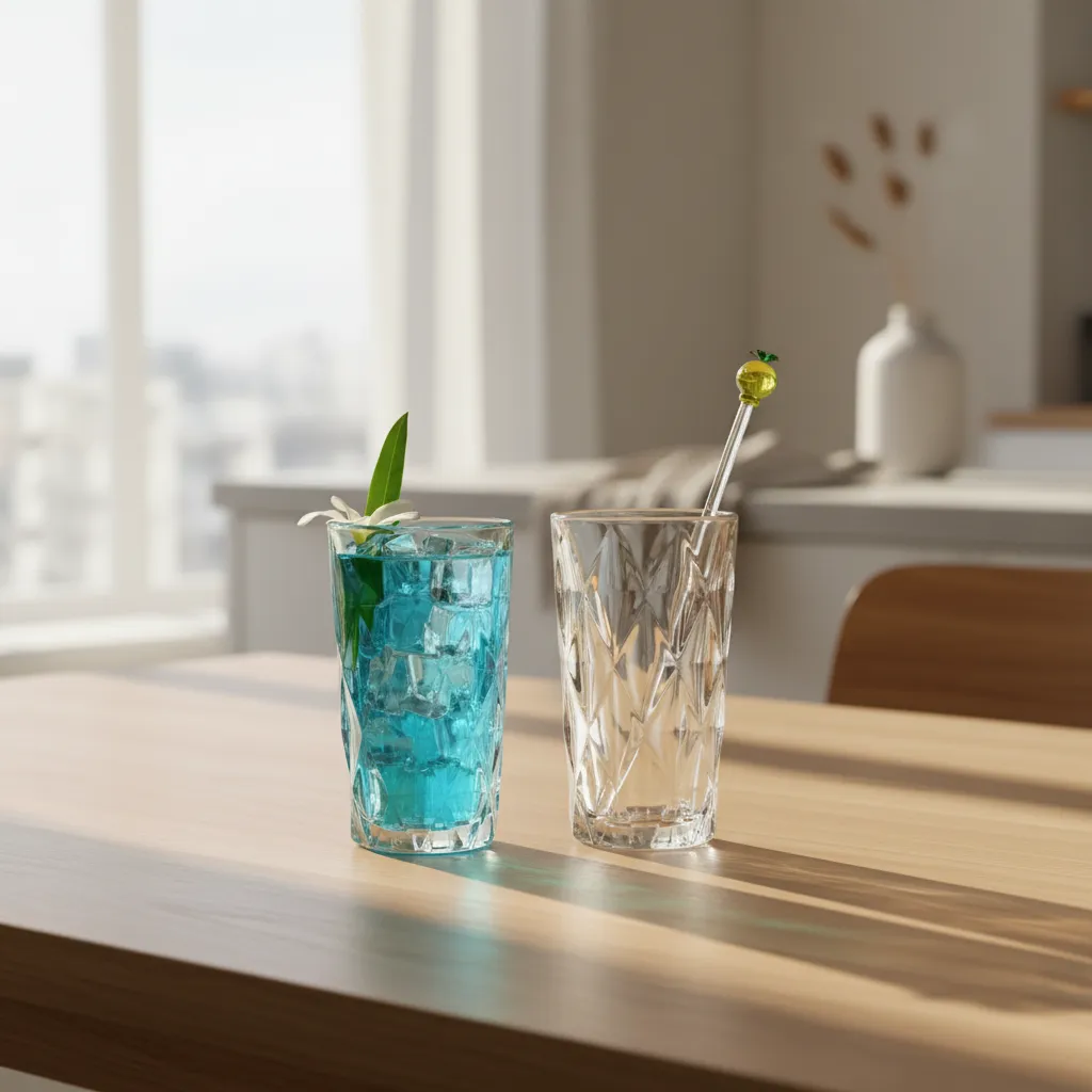 Matio Glass Tumbler (Tall) (260 ml ) - Set of Six media 1