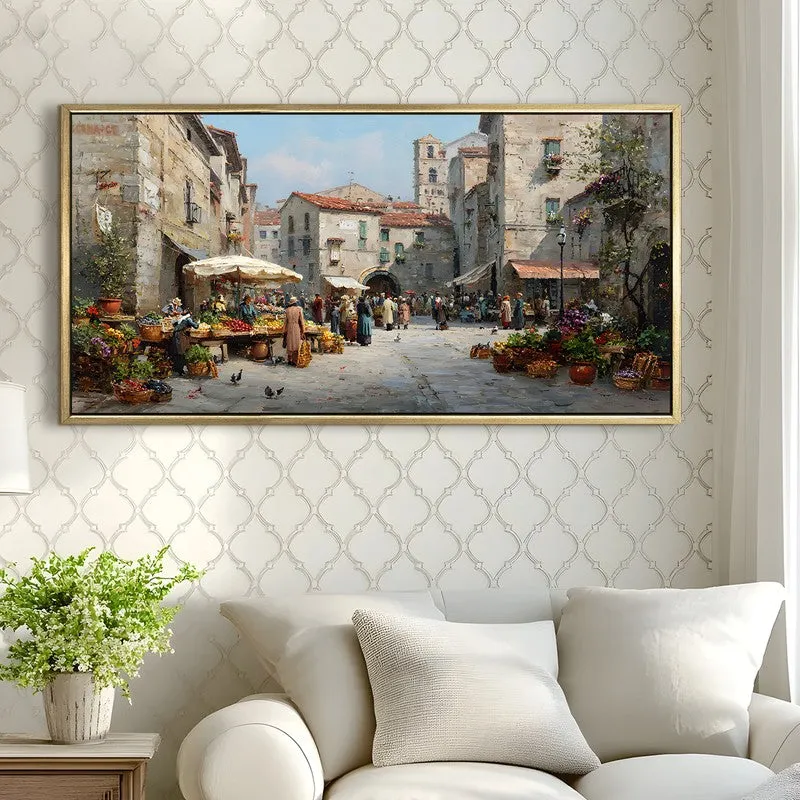 Echoing Steps Canvas Wall Painting With Frame media 4