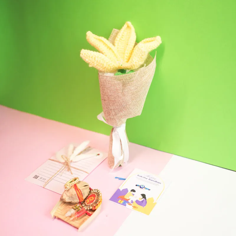Bind In Bloom II Rakhi Gift Hamper media 1
