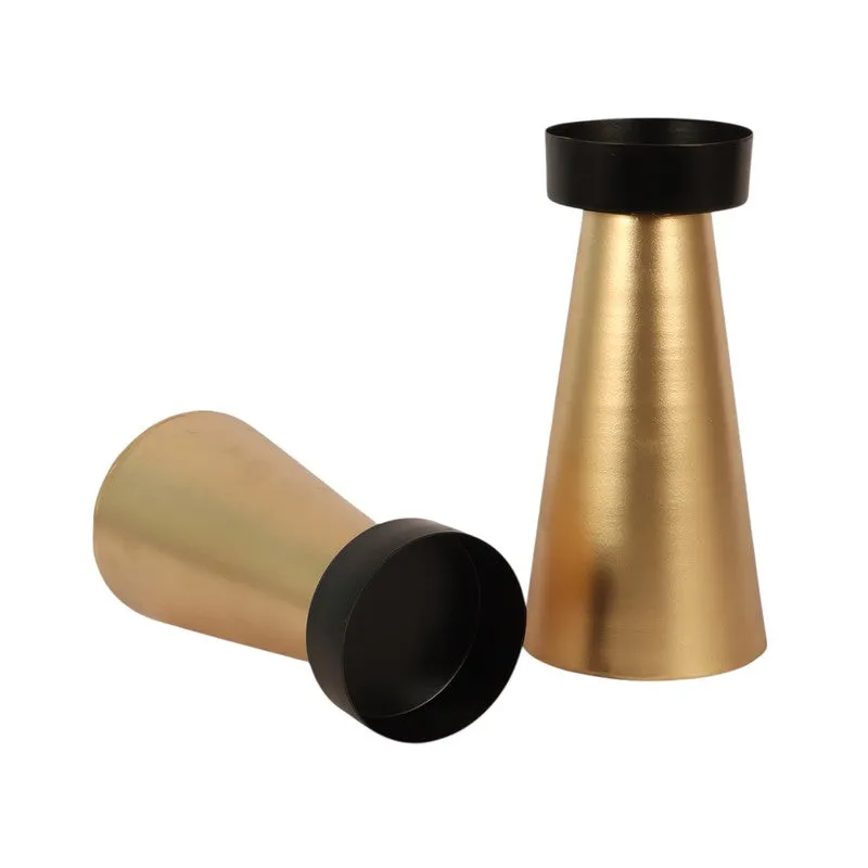 Gilded Glow Candle Holder - Set Of Two media 5
