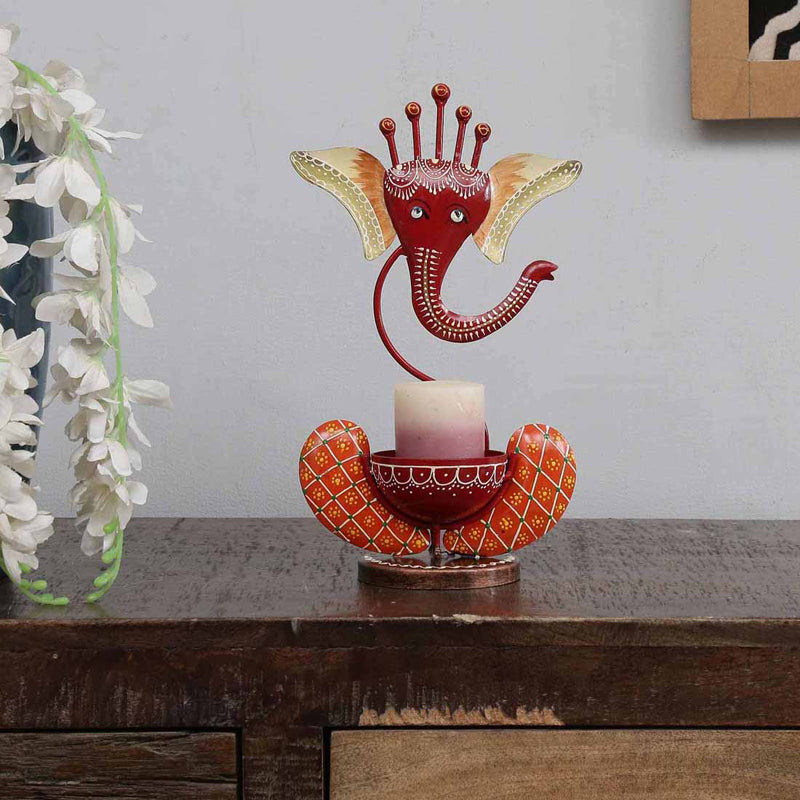 Ganesha Form Tea Light Holder