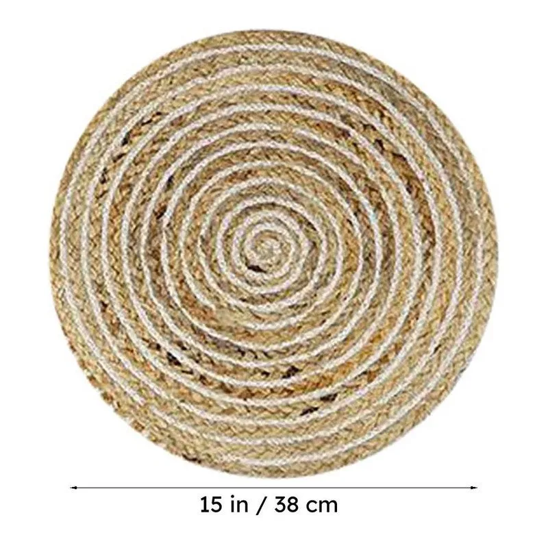 Spiro Round Placemat (Beige) - Set Of Six media 6