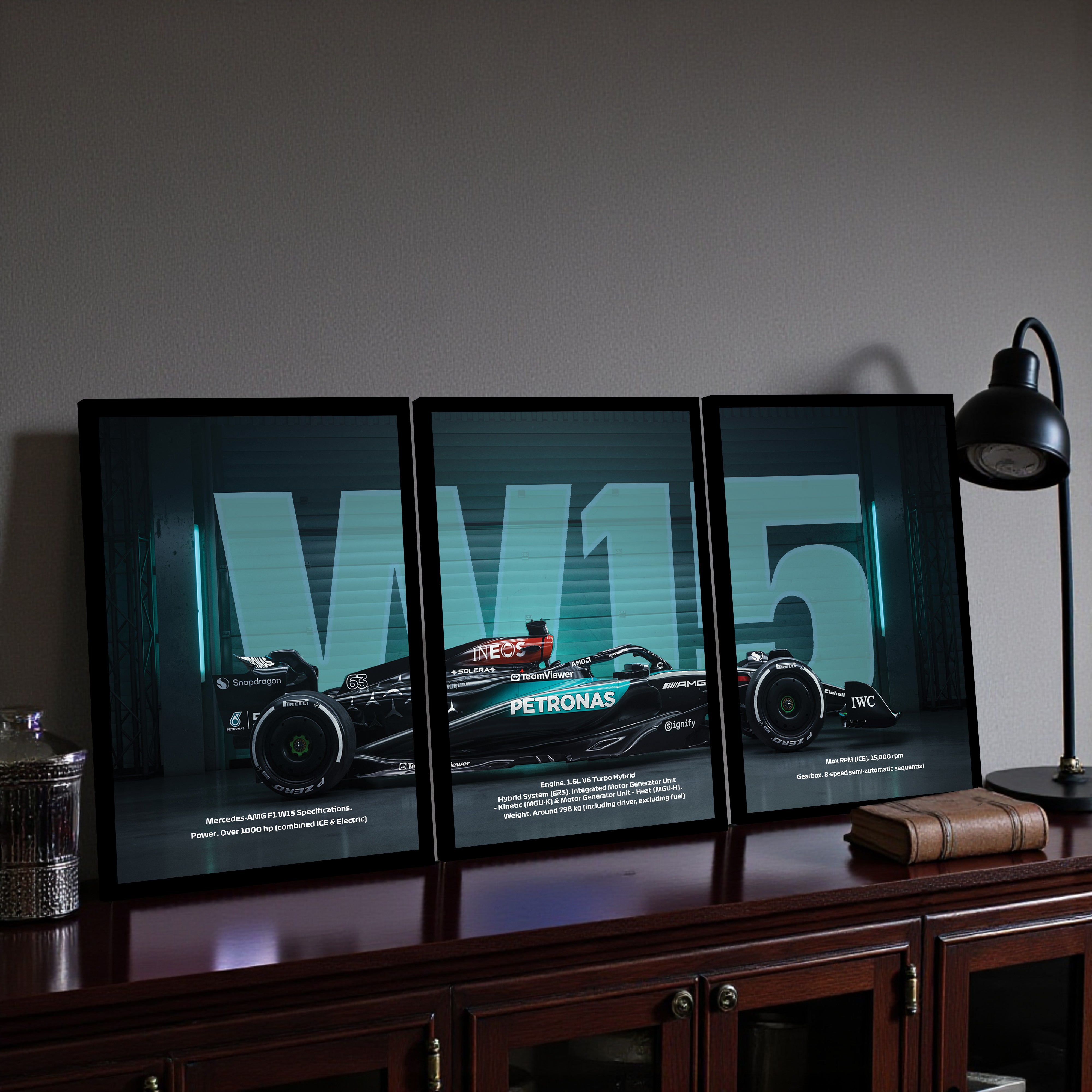 Speed Vector Wall Art & Painting - Set Of Three media 5