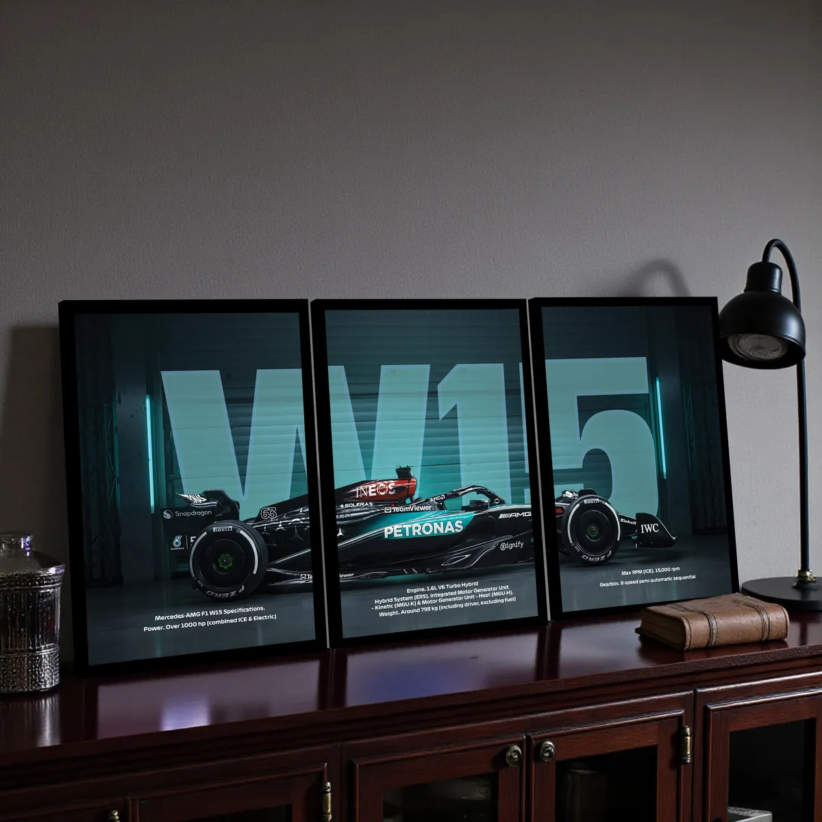 Speed Vector Wall Art & Painting - Set Of Three media 5