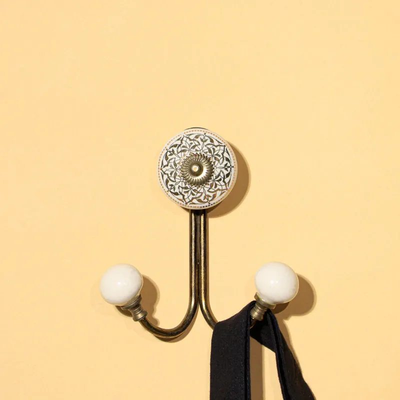 Nitana Floral Filigree Wall Hook media 1