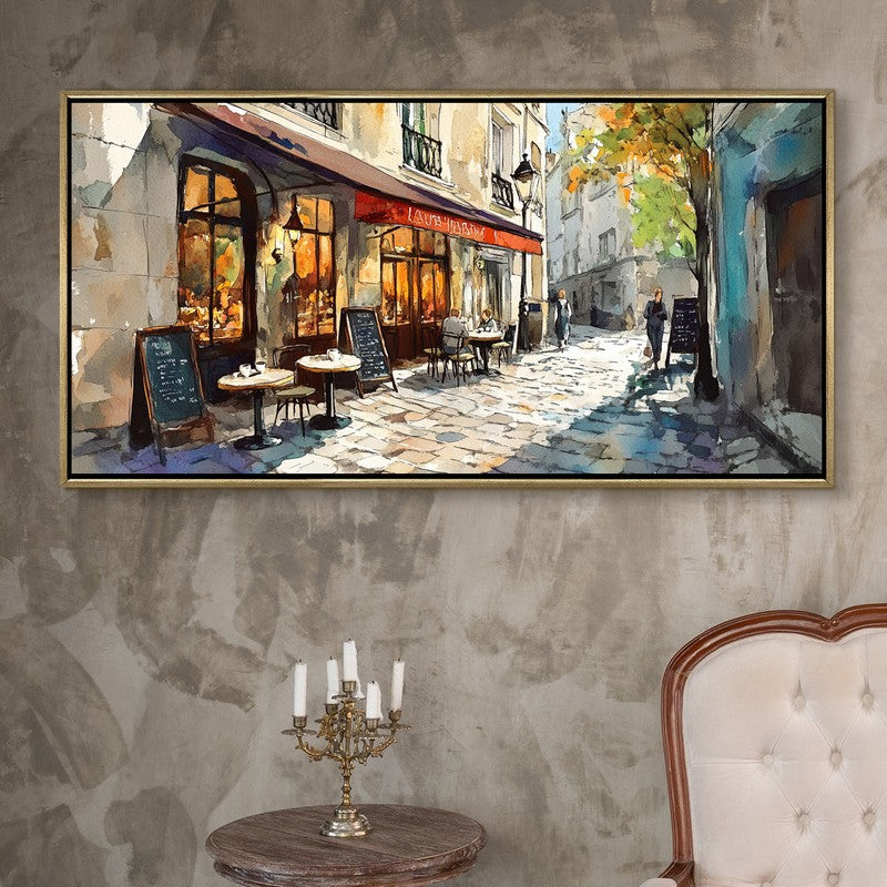 Ruelette Canvas Wall Painting With Frame