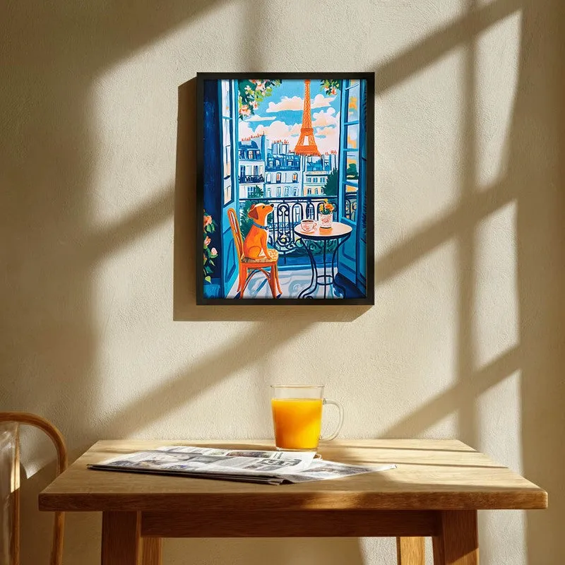 Savory Towers Archival Canvas Wall Art - Black media 1