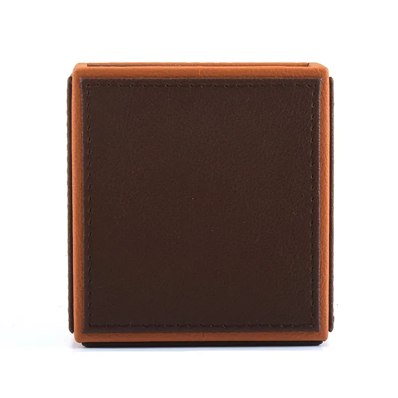 Tisca Slant Faux Leather Desk Organizer - Brown media 8