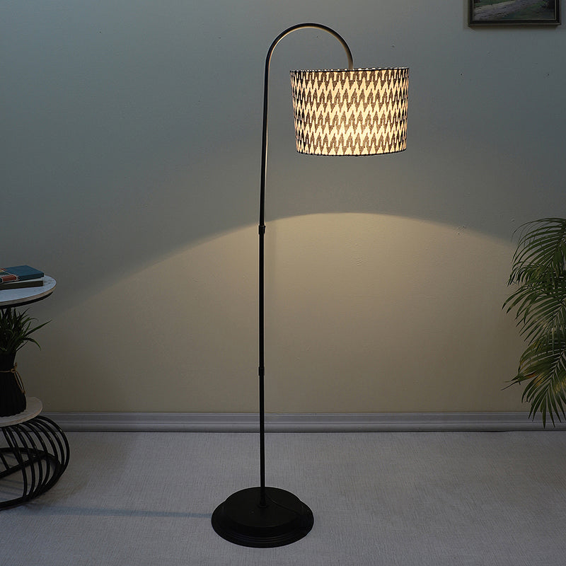 Chevronic Printed Arched Floor Lamp