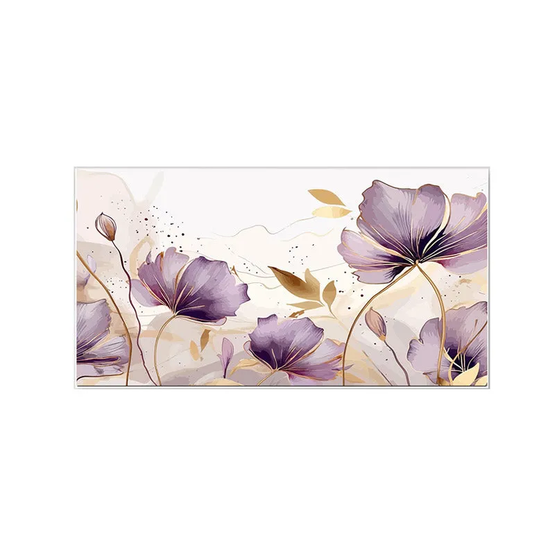 Melera Purple Flora Wall Painting media 3