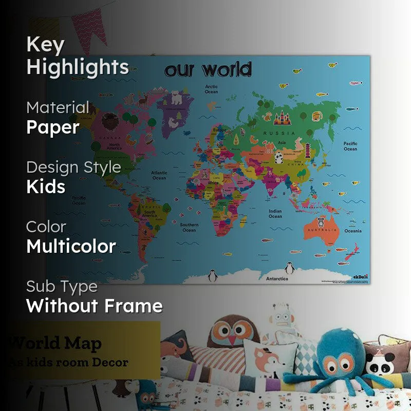 World Map Wall Poster media 2