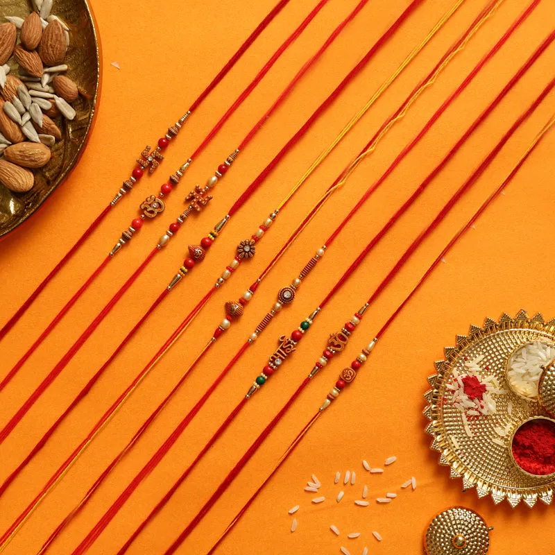 Rakshya Rakhi with Roli Chawal - Eleven Piece Set media 1