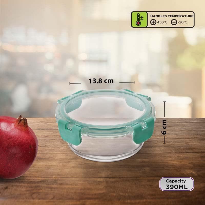 Crusade Round Glass Container - 390 ML media 7