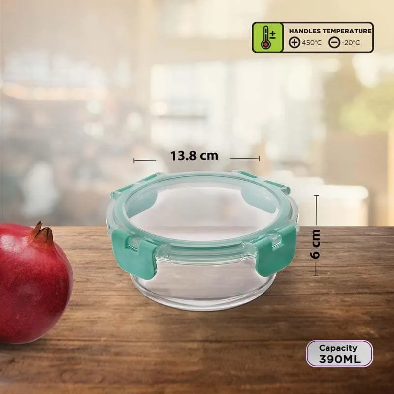 Crusade Round Glass Container - 390 ML media 7