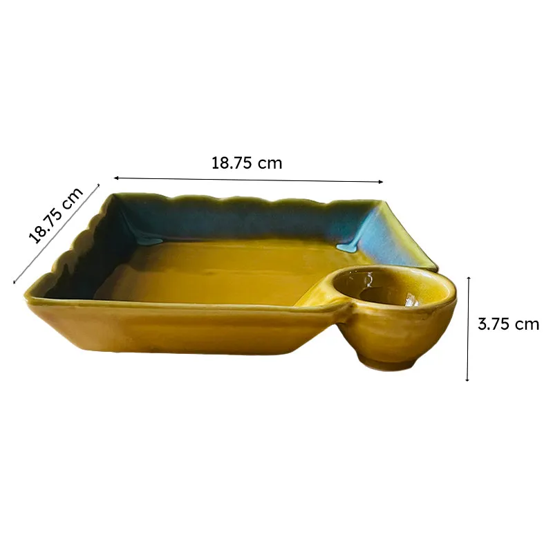 ModiSquare Ceramic Chip & Dip Platter media 10