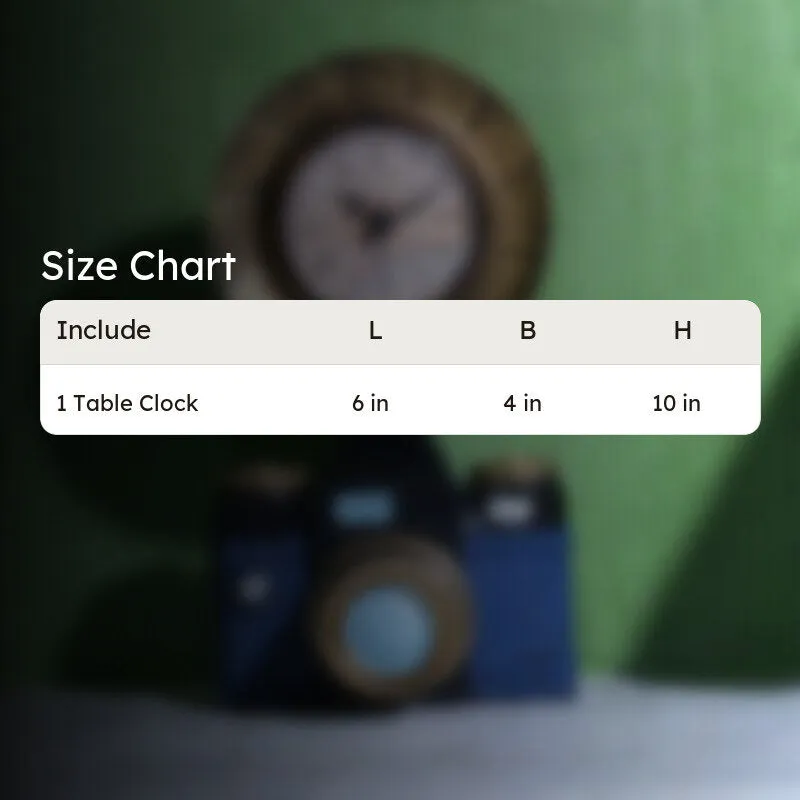 Vintage Camera Table Clock media 5