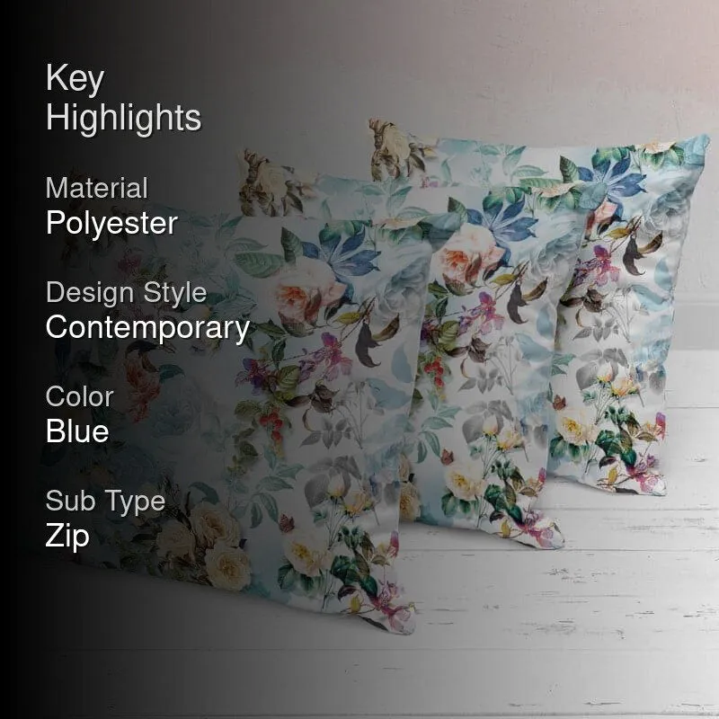 Kila Flora Printed Cushion Cover - Set Of Three media 2