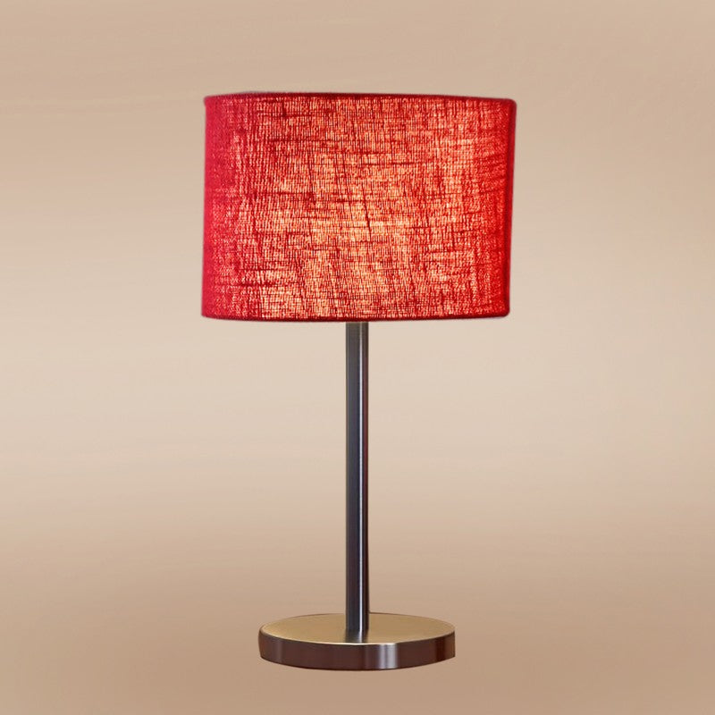 Noctra Aura Glow Metal Table Lamp - Maroon media 6