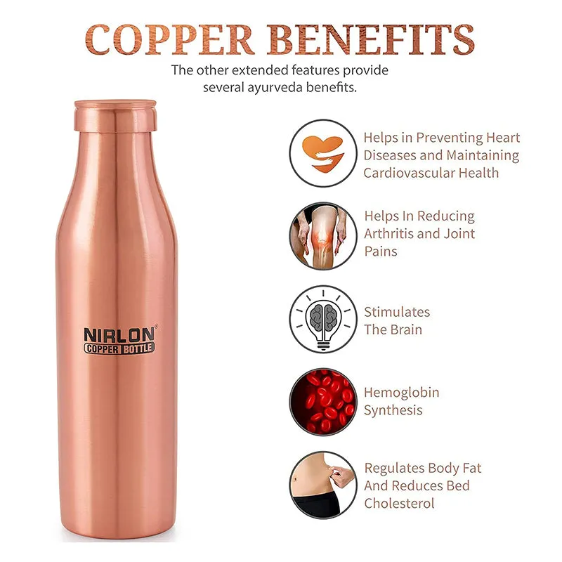 Sylviane Copper Water Bottle - 1000 mL media 4