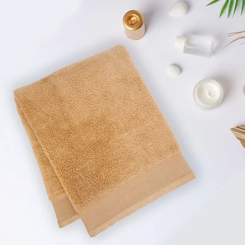 Micro CottonSoft Serenity Solid Bath Towel - Brown media 1