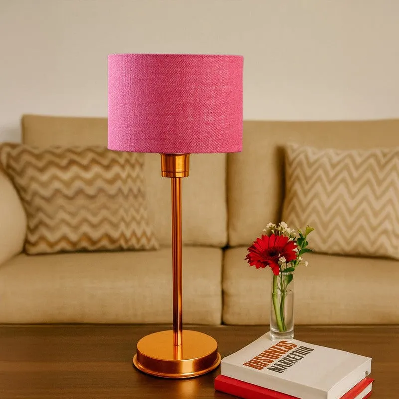 Kavira Velm Metal Table Lamp - Pink media 4