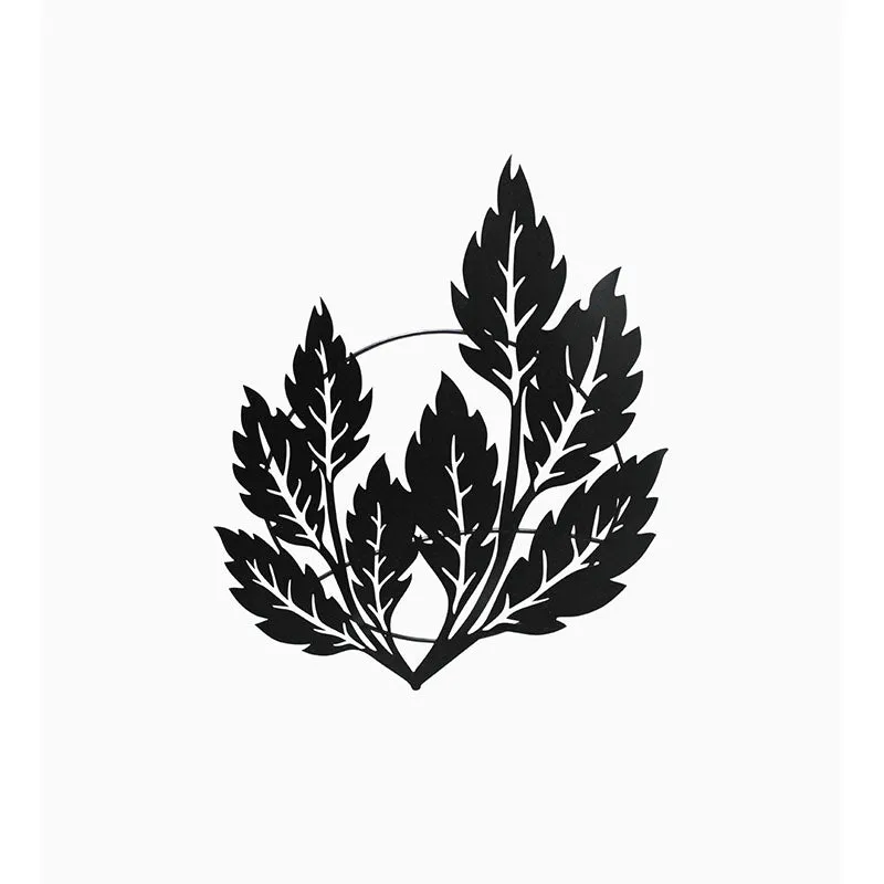 Leaves Black Iron Wall Accent media 3