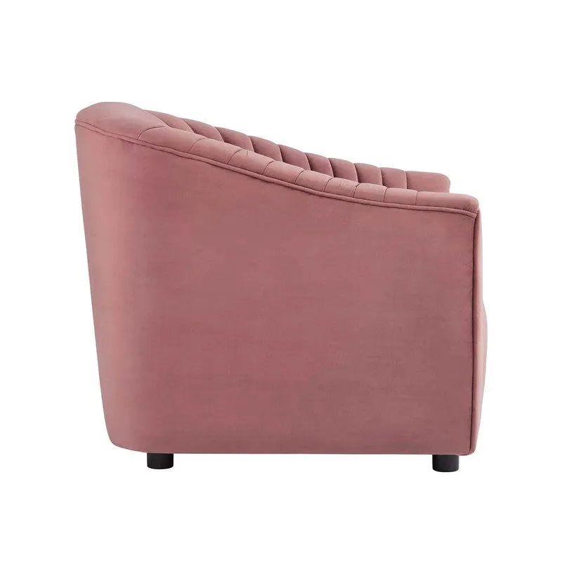 Urbanix Neem Wood Accent Chair - Pink media 6