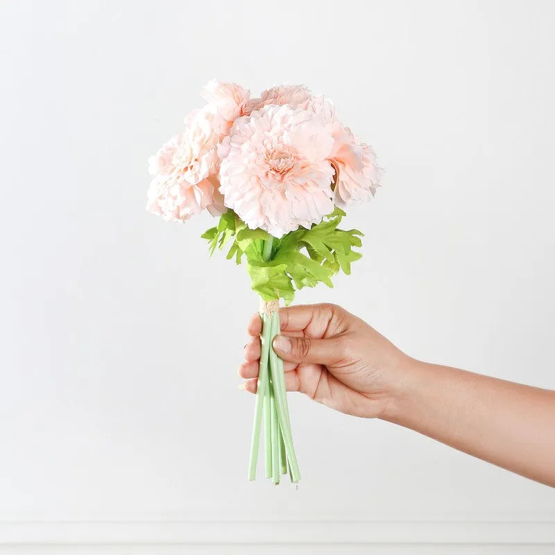 Marigold Artificial Flowers - Light Pink media 3