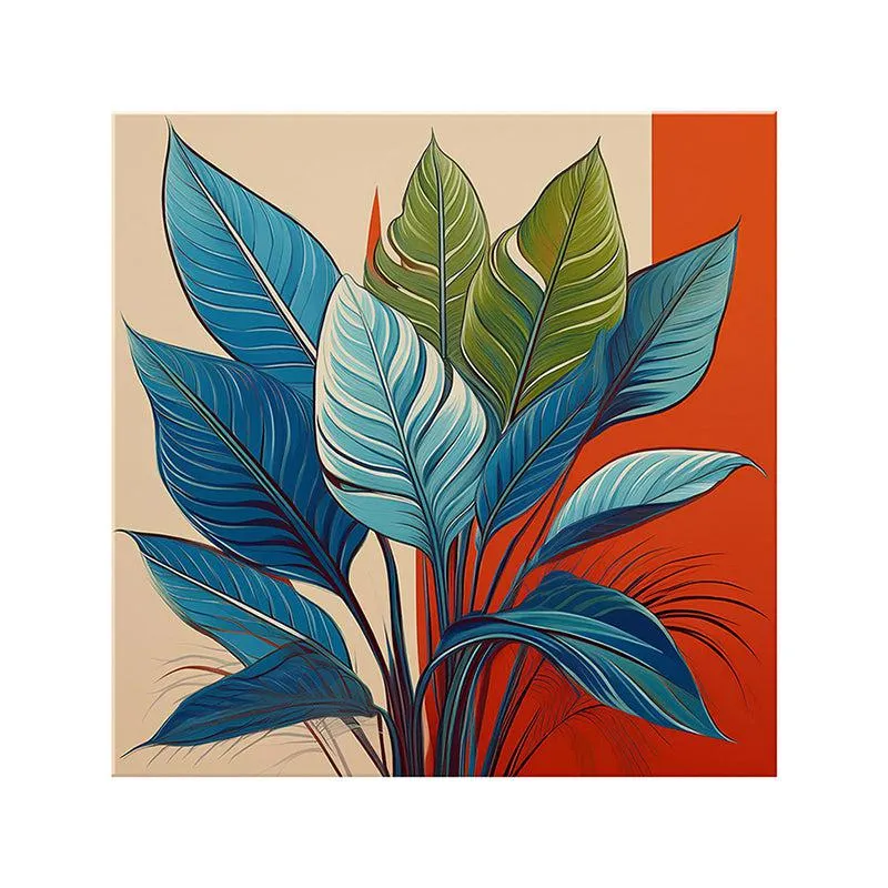 Leafy Branch Poly Canvas Wall Painting media 5