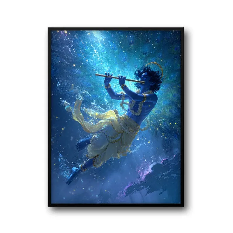 Lord Krishnas Cosmic Divine Dance II Archival Paper Wall Art media 7