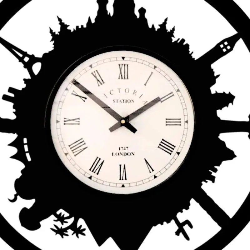 Wonders Steel Analog Wall Clock - Black media 5