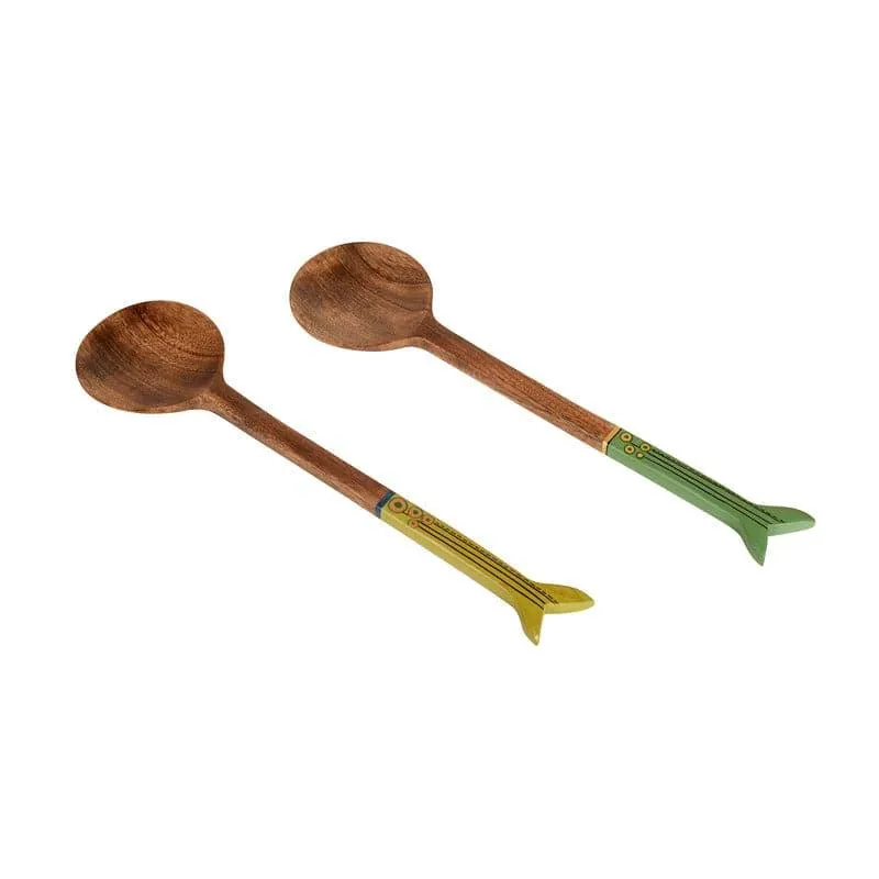 Etash Wooden Ladle  - Set Of Two media 3
