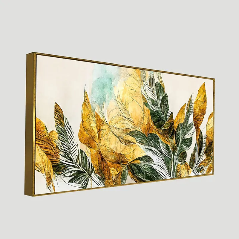 Leaves Of Gold Canvas Wall Painting media 5