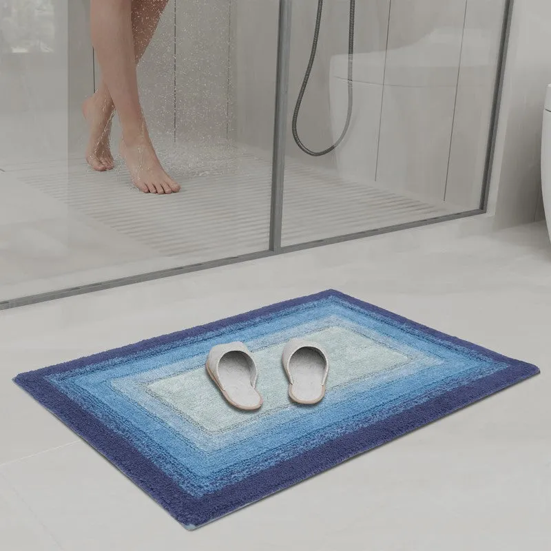 Dryora Cotton Bath Mat - Blue media 3