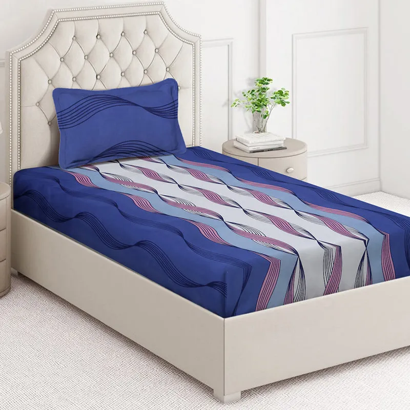 Illusive Threads Abstract Bedsheet - 130 GSM media 1