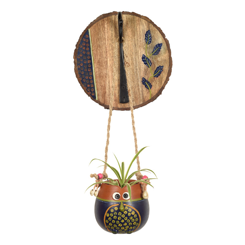 Hoot Mate Earthen Hanging Planter media 3