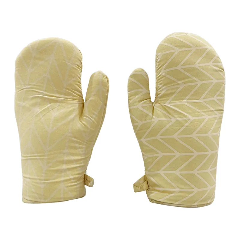 Swayam Chevron Grip Kitchen Gloves (Beige) - Set Of Two media 3